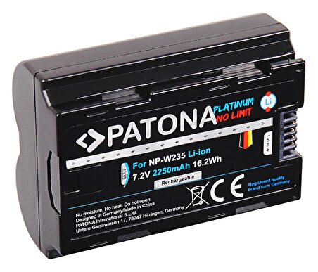 Patona 1339 Platinum NP-W235 Fujifilm Batarya